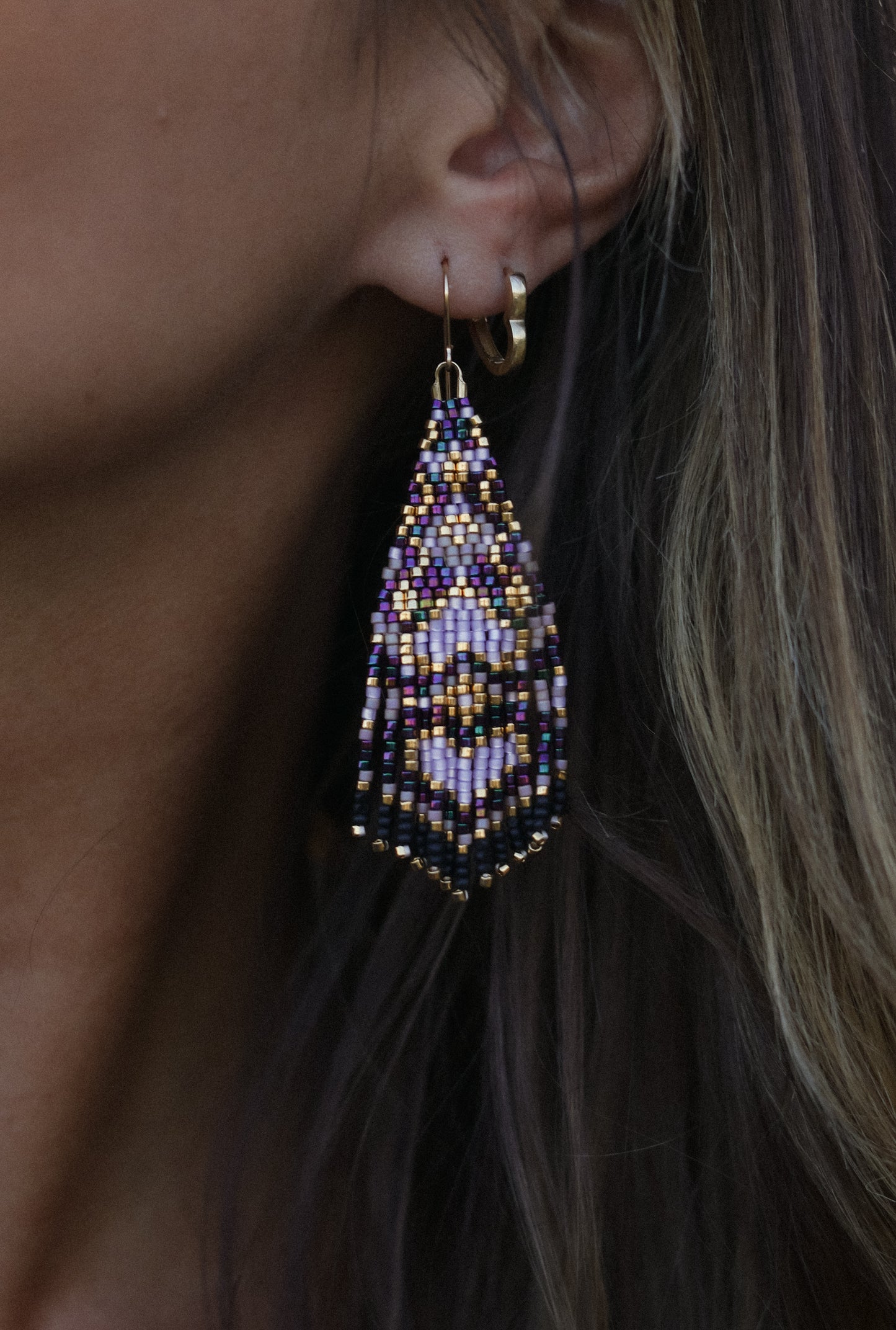 Mini Purple Heart Lace