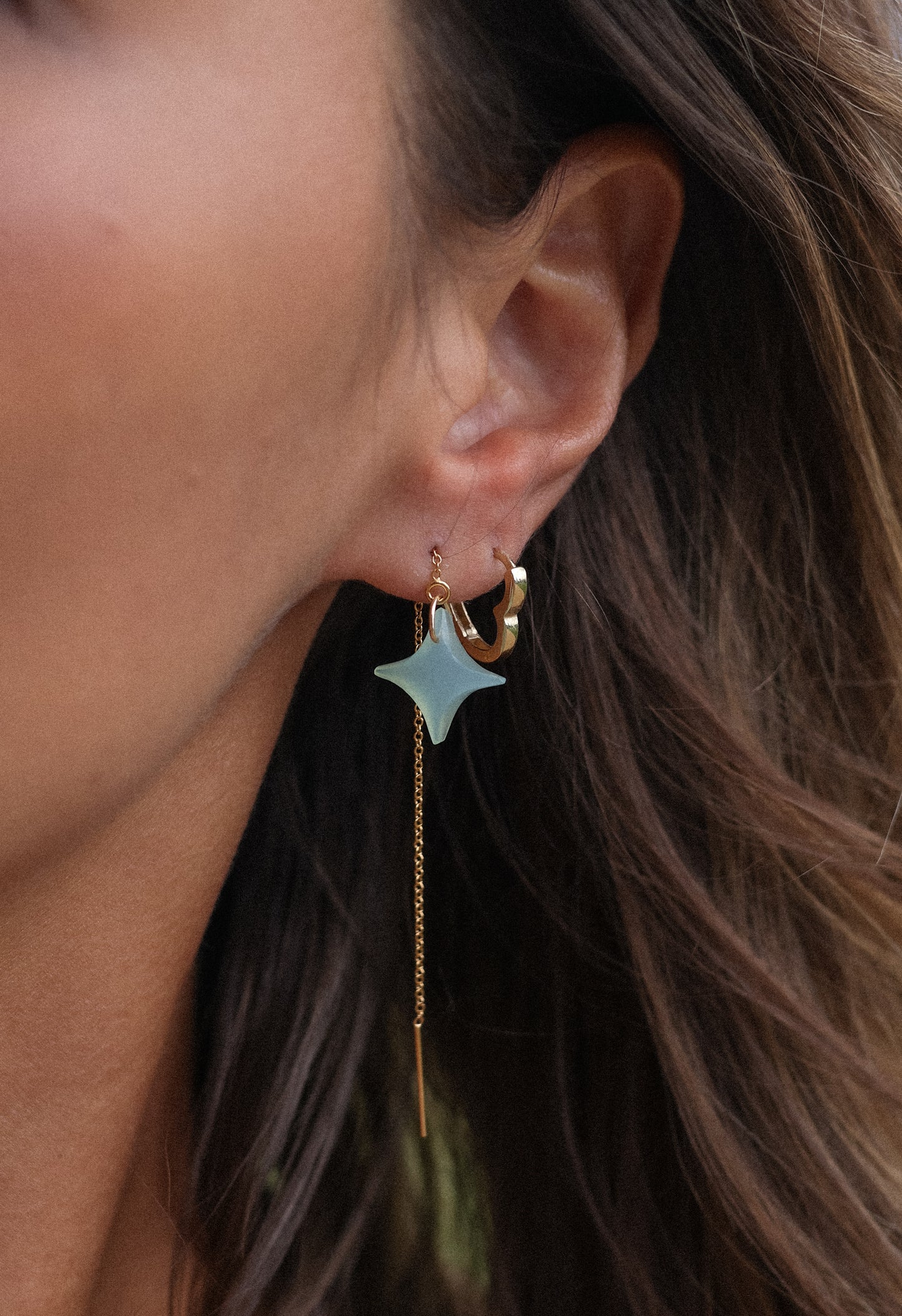 Blue Chalcedony Twilight Threaders