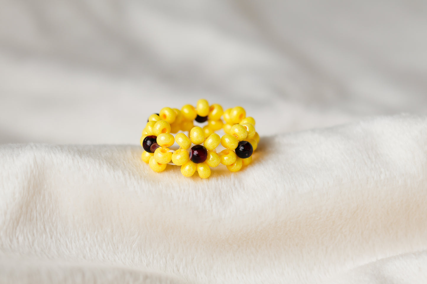 Sunny Flower Statement Rings