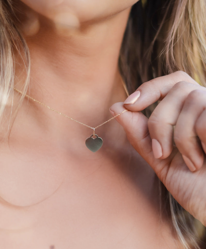 10 K Solid Gold Woolly Bear Heart Charm