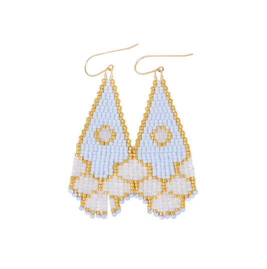 MADE TO ORDER: Mini Ocean Eyes Beaded Mermaid Earrings