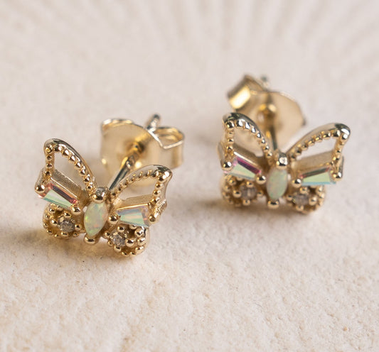 Coming Soon: Absolem Butterfly Opal Studs