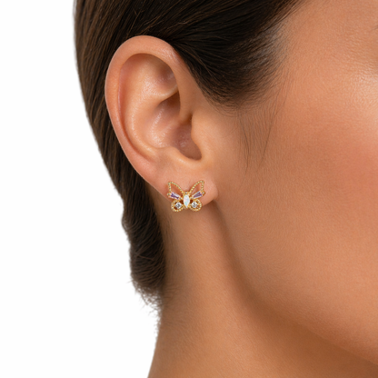 Absolem Butterfly Opal Studs