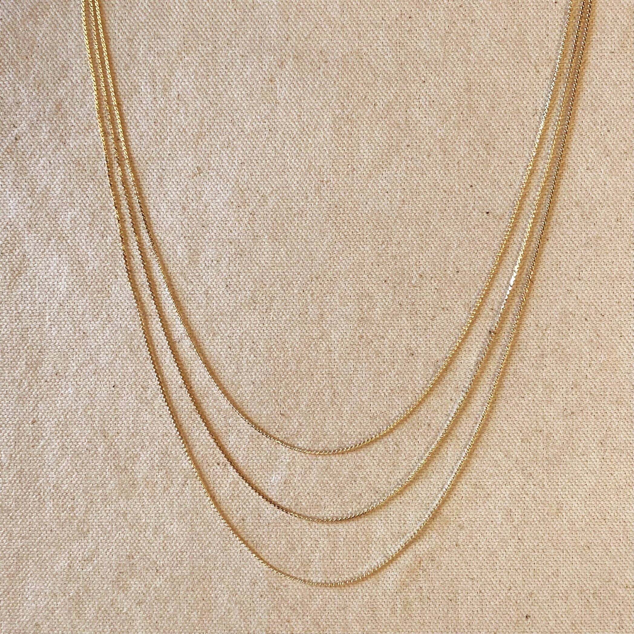 Woolly Femme Dainty Chain Necklace: 16 inches