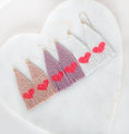 Load image into Gallery viewer, Beaded Fringed Heart Shakers
