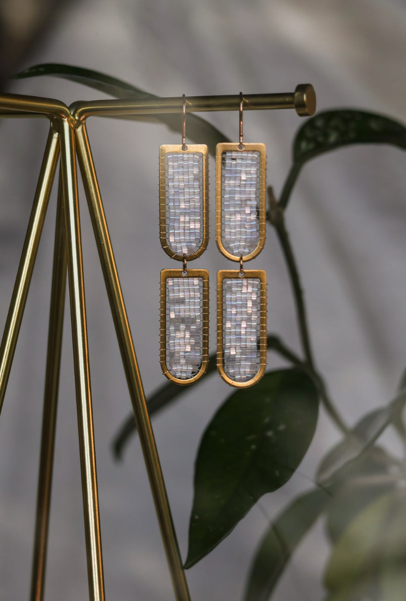 Double Beaded Glimmer Drops