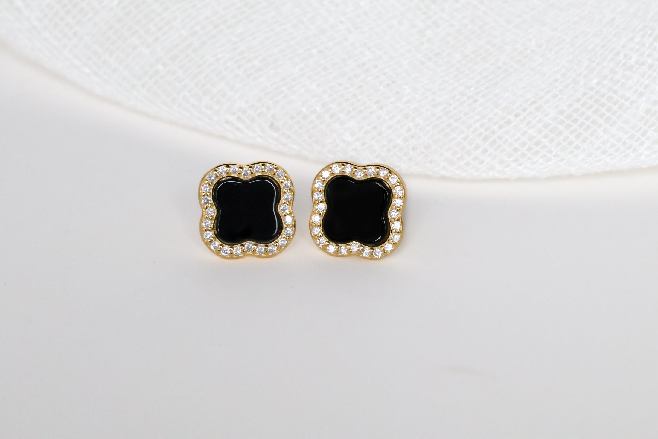 Black Onyx CZ Clover