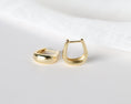 Load image into Gallery viewer, Gold Tapered Huggie Hoops
