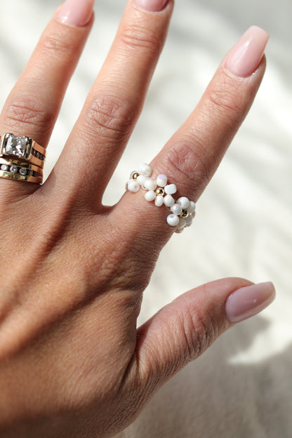 Charlotte Flower Statement Rings
