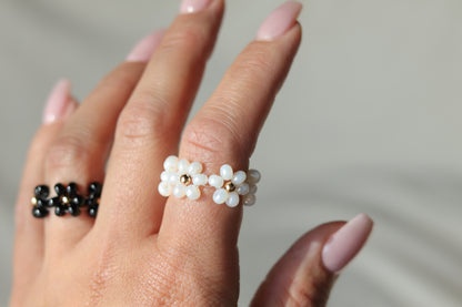 Czech Flower Statement Rings