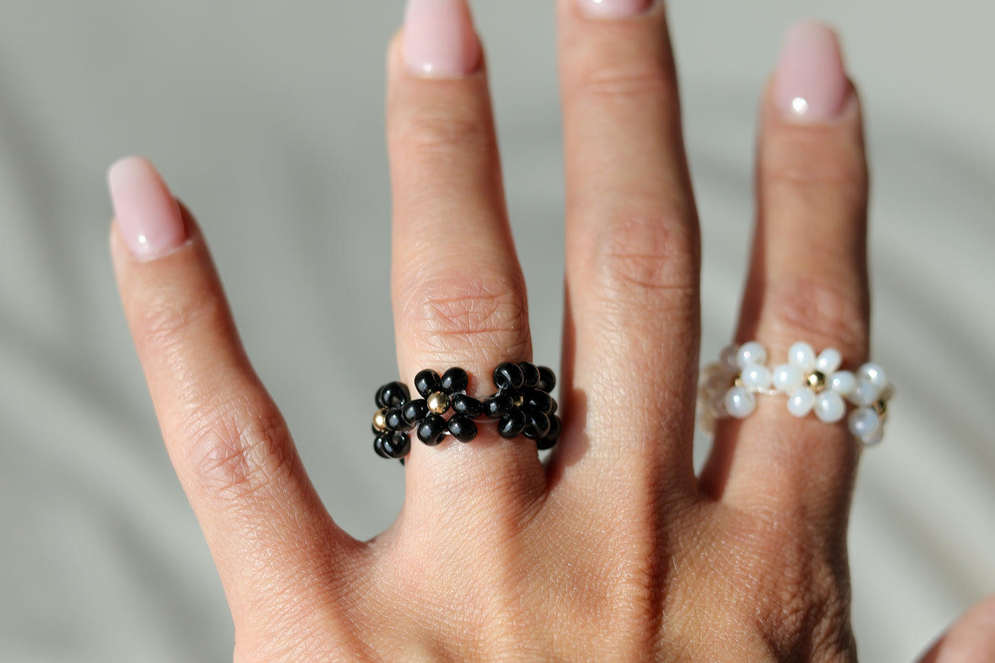 Czech Flower Statement Rings