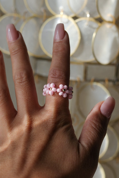 Czech Flower Statement Rings