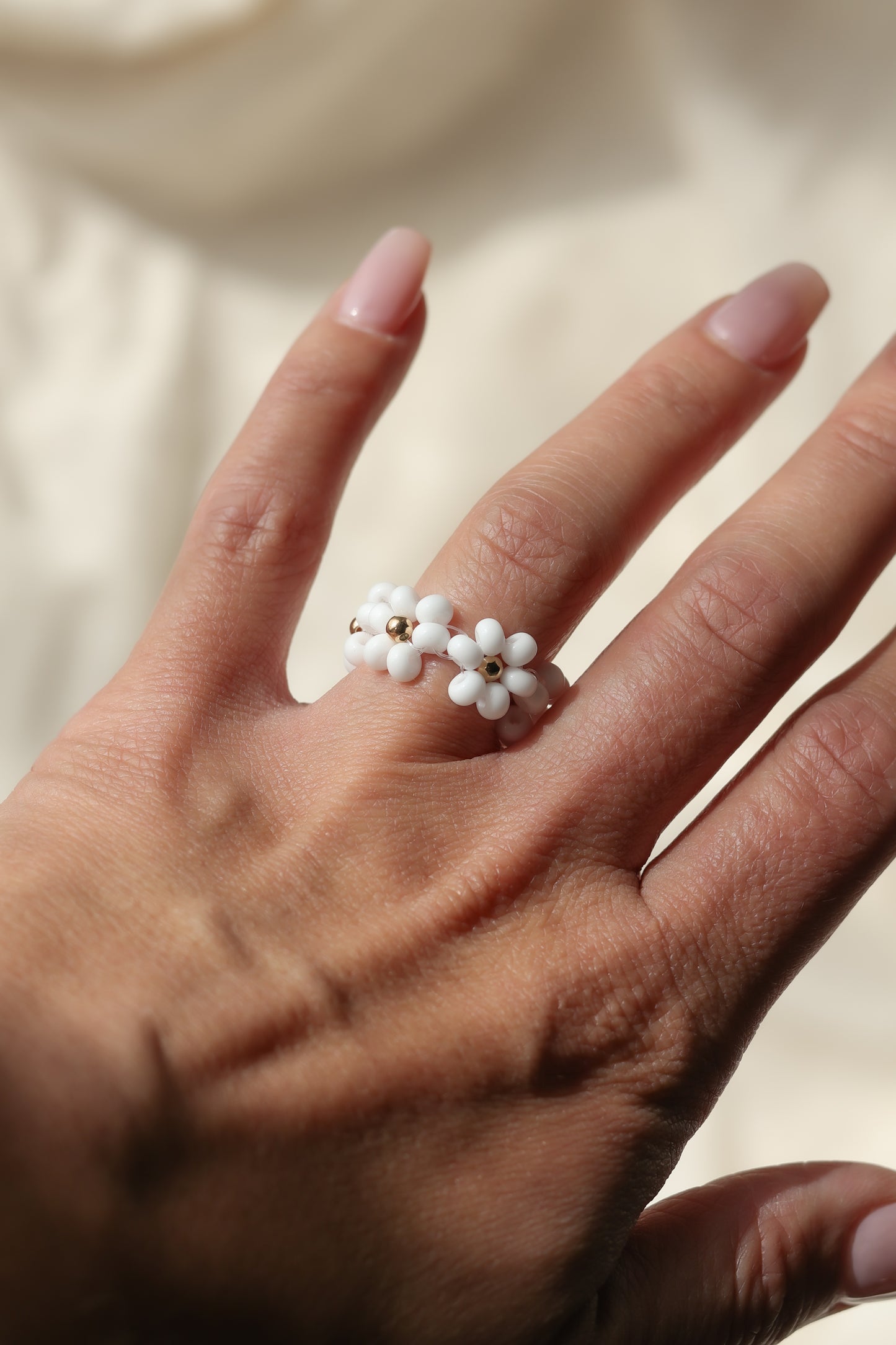 Czech Flower Statement Rings