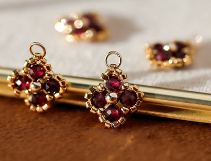 Beaded Clover Couture Earrings