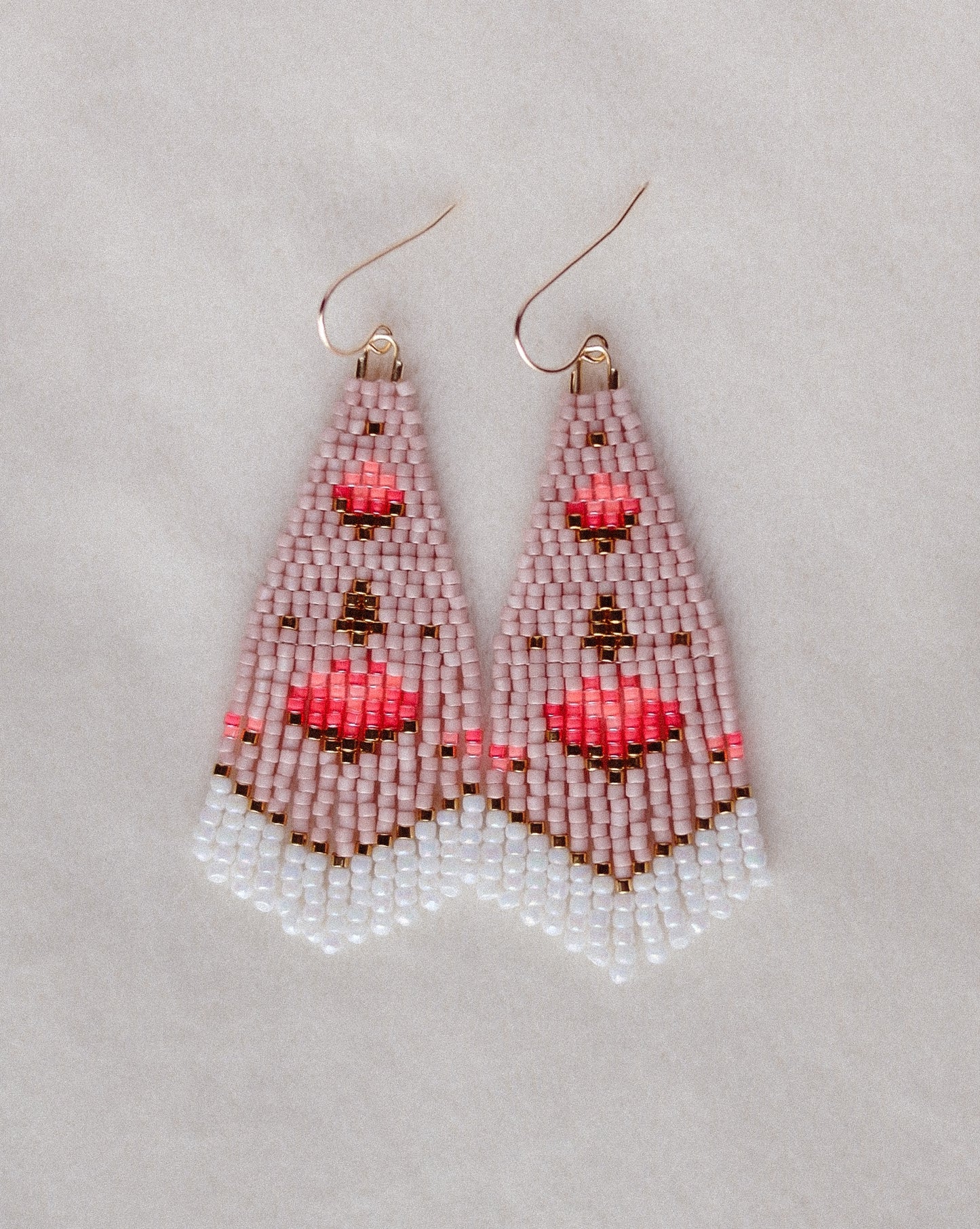 Mini Fleur Beaded Earrings