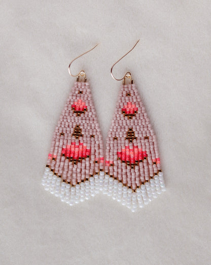 Mini Fleur Beaded Earrings