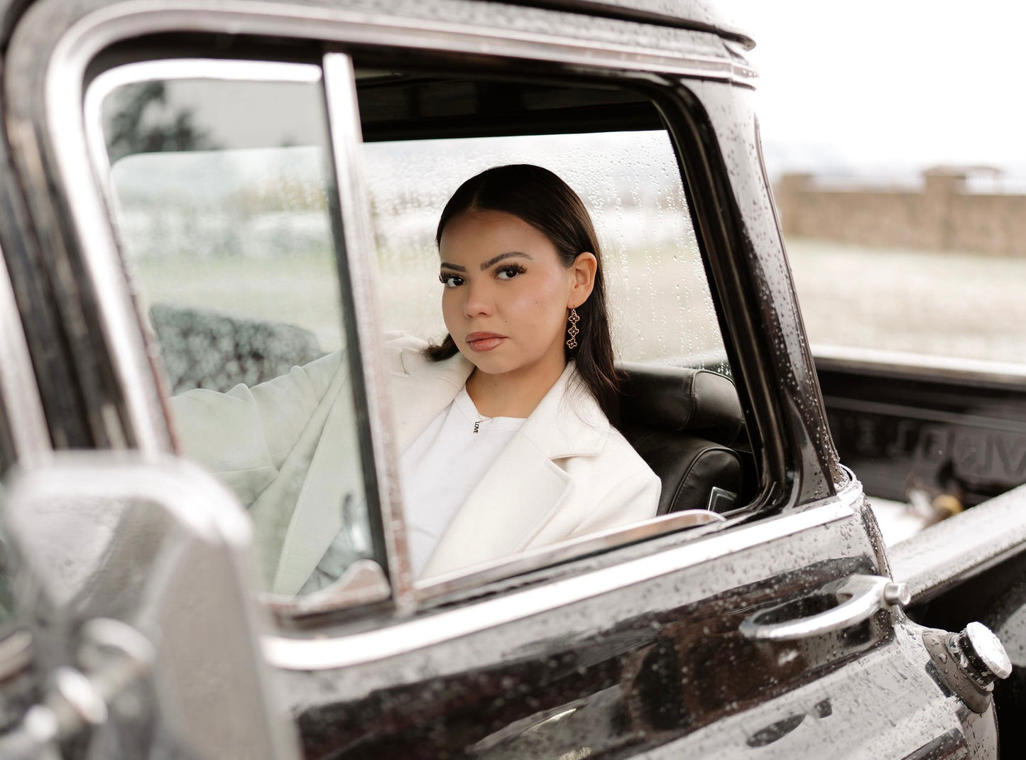 Beaded Clover Couture Earrings