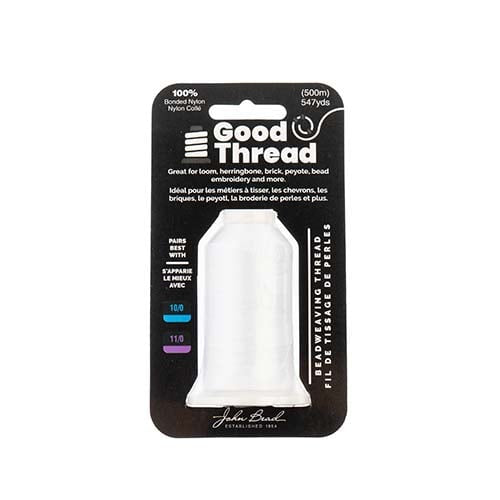 Good Thread packaging with white thread spool on a black background