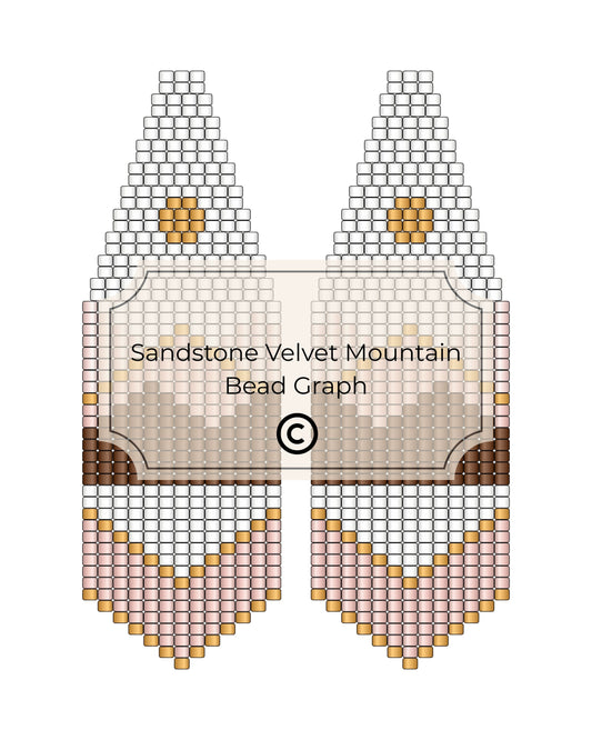 Sandstone Velvet Mountains Bead Graph Kit