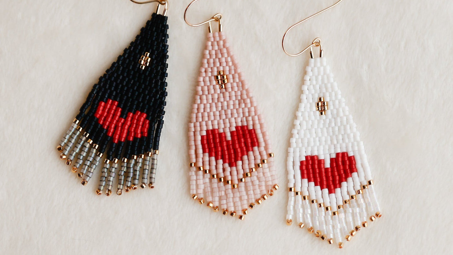 Puso Ko- My Heart Mini Beaded Earrings