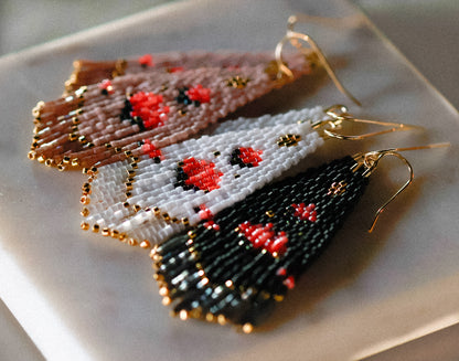 The Dolly Mini Beaded Earring- Pink