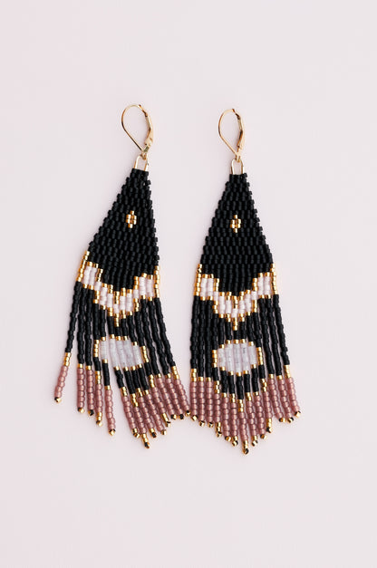 Mirror Mirror Beaded Earrings
