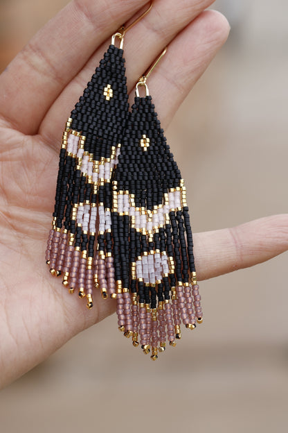 Mirror Mirror Beaded Earrings
