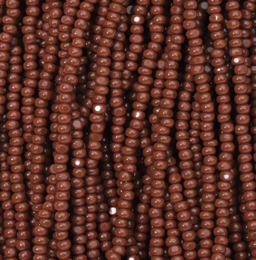 Czech Seed Bead- 11/0- 1 Cut Charlotte – Opaque Brown
