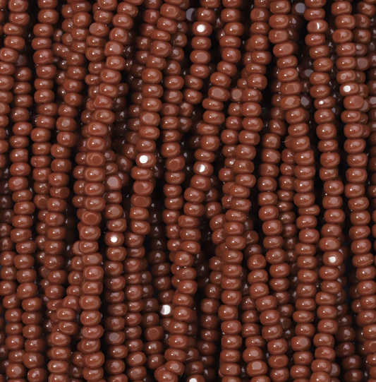 Czech Seed Bead- 11/0- 1 Cut Charlotte – Opaque Brown