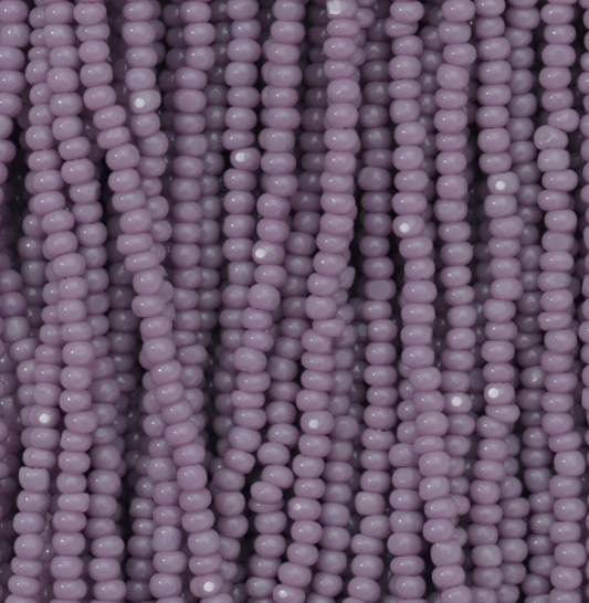 Czech Seed Bead- 11/0- 1 Cut Charlotte – Opaque Mauve