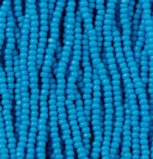 Czech Seed Bead- 11/0- 1 Cut Charlotte – Opaque Turquoise