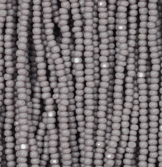 Czech Seed Bead- 11/0- 1 Cut Charlotte – Opaque Grey