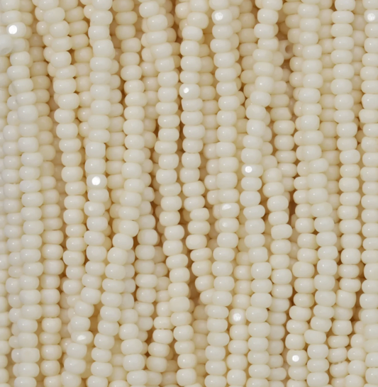 Czech Seed Bead- 11/0- 1 Cut Charlotte – Opaque Tan
