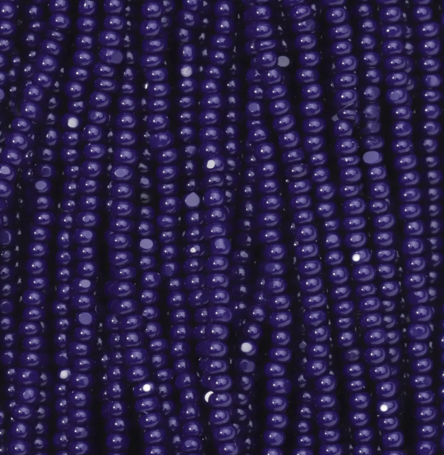 Czech Seed Bead- 11/0- 1 Cut Charlotte – Opaque Dark Blue