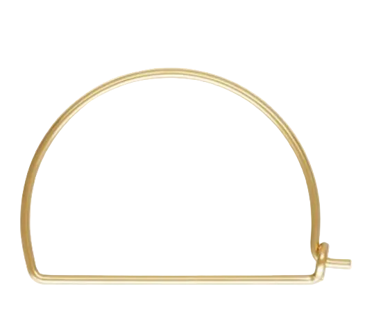 Arch Wire Beading Hoop (0.70X16.5X22.5mm) Pair